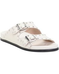 TJ Maxx - Leather Maya Stud Slide Sandals For - Lyst
