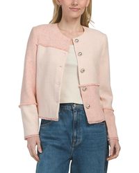 TJ Maxx - Patchwork Tweed Jacket, Cotton/Polyester - Lyst