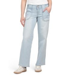 TJ Maxx - Low Rise Two Button Recycled Wide Leg Jeans For Spandex/Cotton/Polyester - Lyst