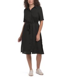 TJ Maxx - Button Up Blouse Mini Dress For Polyester - Lyst