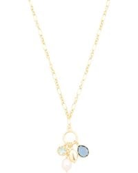 TJ Maxx - 18Kt Plated Multi Glass Drop Necklace For - Lyst
