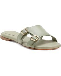 TJ Maxx - Leather Flat Slide Sandals For - Lyst