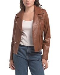 TJ Maxx - Leather Morgan Jacket For Polyester/Leather - Lyst