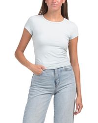 TJ Maxx - Ruched Side T-Shirt For Spandex/Cotton/Polyester - Lyst