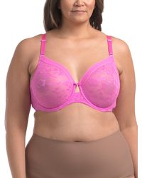 TJ Maxx - Full Figure Lace Unlined Underwire Bra For Nylon/Spandex - Lyst