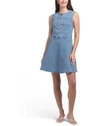 TJ Maxx - Denim Button Down Mini Dress For Spandex/Cotton/Polyester - Lyst