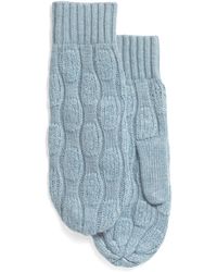 TJ Maxx - Lambswool Blend Bubble Stitch Mittens For Nylon/Wool - Lyst