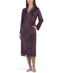 TJ Maxx - Serenity Shear Mandarin Collar Zippered Robe For Spandex/Polyester - Lyst