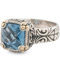 TJ Maxx - 18Kt And Sterling Birthstone Ring, Amethyst - Lyst