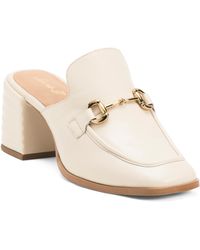 TJ Maxx - Leather Jasmine Block Heeled Mules For Leather - Lyst