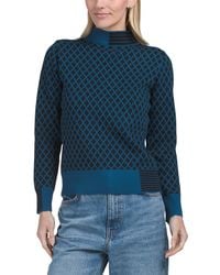TJ Maxx - Geometric Patterned Sweater, Nylon/Cotton/Viscose - Lyst