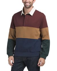 TJ Maxx - Long Sleeve Color Block Rugby Polo For Spandex/Cotton/Polyester - Lyst