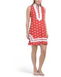 TJ Maxx - Umbrella Printed Signature Sleeveless Mini Caftan For Cotton - Lyst