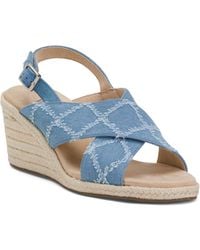 TJ Maxx - Leora Cross Band Sandals With Espadrille Wedge For - Lyst