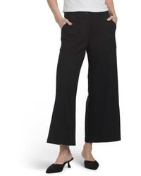 TJ Maxx - Wide Leg Button Front Ponte Pants For Nylon/Spandex/Rayon - Lyst