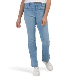 TJ Maxx - High Rise Recycled Skinny Bootcut Jeans With Braid Trim Patch Pockets For Spandex/Cotton/Polyester - Lyst