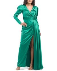 TJ Maxx - Puff Sleeve Evening Gown For Polyester - Lyst