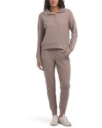 TJ Maxx - 2Pc Plush Mock Neck Top And Joggers Set, Spandex/Polyester - Lyst