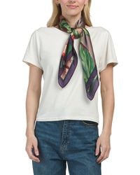 TJ Maxx - Floral Status Square Scarf For Polyester - Lyst