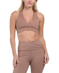 TJ Maxx - Formfit Crossover V-Neck Bra Top For Polyester - Lyst