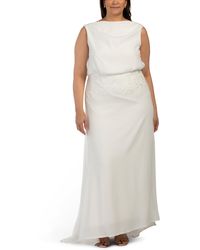 TJ Maxx - Plus Lilo Back Drape Gown For Nylon/Polyester - Lyst