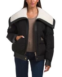 TJ Maxx - Williams Shearling Lined Puffer Jacket For Polyester - Lyst