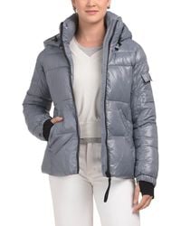 TJ Maxx - Shine Hooded Puffer Coat, Nylon/Polyester - Lyst