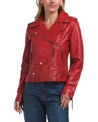 TJ Maxx - Leather Morgan Jacket For Polyester/Leather - Lyst