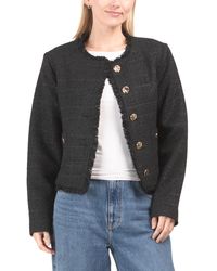 TJ Maxx - Solid Textured 2 Pocket Blazer For Polyester/Acrylic/Wool - Lyst