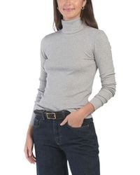 TJ Maxx - Crew Neck French Ribbed Sweater, Cotton/Polyester - Lyst