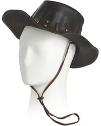TJ Maxx - Leather Cow Split Bullet Western Hat For - Lyst