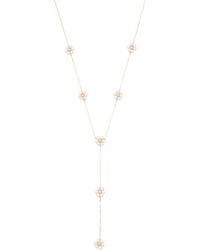TJ Maxx - 14Kt Freshwater Flower Y Necklace - Lyst