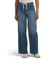 TJ Maxx - High Rise Wide Leg Jeans With Drawstring Waist For Spandex/Cotton/Polyester - Lyst