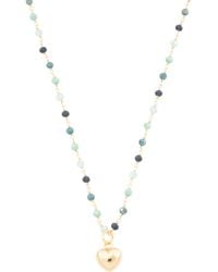 TJ Maxx - Sterling Gemstone Heart Charm Necklace For - Lyst
