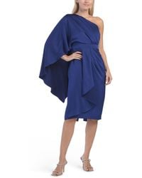 TJ Maxx - One Shoulder Satin Mini Dress For Polyester - Lyst
