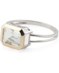 TJ Maxx - Sterling And 14Kt Emerald Cut Amethyst Ring, Amethyst - Lyst