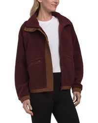 TJ Maxx - Fleece Bomber Jacket, Polyester - Lyst