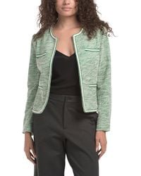 TJ Maxx - Stretch Boucle Knit Jacket With Braided Trim, Spandex/Polyester/Rayon - Lyst