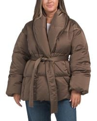 TJ Maxx - Priscilla Satin Puffer Coat, Nylon/Polyester - Lyst