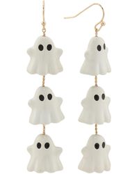 TJ Maxx - Pearly Ghost Linear Drop Earrings - Lyst