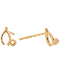 TJ Maxx - Sterling Wishbone Diamond Bezel Stud Earrings For Diamond - Lyst