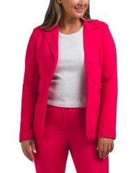 TJ Maxx - Solid Classic Notch Collar Blazer For Polyester - Lyst