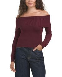 TJ Maxx - Off The Shoulder Sweater, Nylon/Polyester/Viscose - Lyst