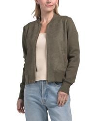 TJ Maxx - Front Zip Bomber Jacket, Nylon/Spandex/Polyester - Lyst