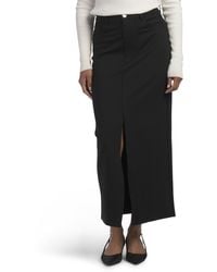 TJ Maxx - Ponte Skirt With Front Slit For Spandex/Polyester/Rayon - Lyst