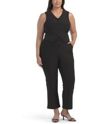 TJ Maxx - Plus Scuba Stripe Pants And Vest Set For Spandex/Polyester - Lyst