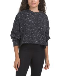 TJ Maxx - Scuba Leopard Printed Pull Over Sweatshirts, Spandex/Polyester/Rayon - Lyst