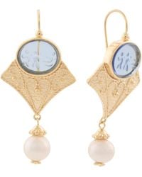 TJ Maxx - 18Kt Plated Baby Venetian Glass Drop Earrings For - Lyst