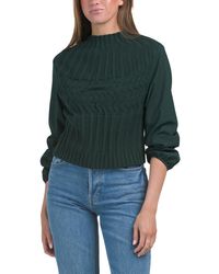 TJ Maxx - Crop Turtleneck Sweater, Polyester/Acrylic - Lyst
