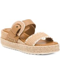 TJ Maxx - Colla Platform Comfort Wedge Sandals For Leather - Lyst